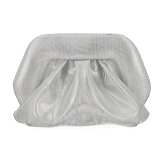 Themoir&egrave; Borsa a mano con dettagli arricciati - - Bags - Donna - Grigio - ONE SIZE