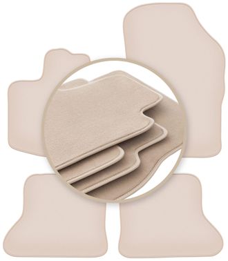 OEM Alfombrillas Premium Beige Para: Dacia Dokker Monovolumen 2013