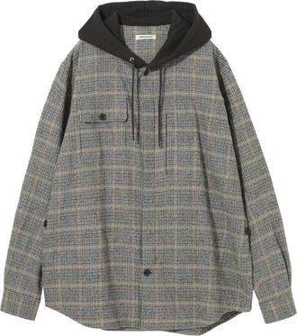 Undercover Camicia UP2E44071 a quadri - Grigio