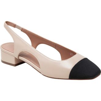 Linea Paolo Charley Slingback Pump in Sand/Black at Nordstrom Rack, Size 6.5
