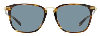 Ferragamo SF910S Metal Bridge Square Sunglasses - Havana