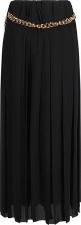 Balenciaga Chain-Detail Pleated Skirt - Black