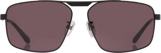 Balenciaga Grey Navigator Mens Sunglasses BB0418SK 001 62