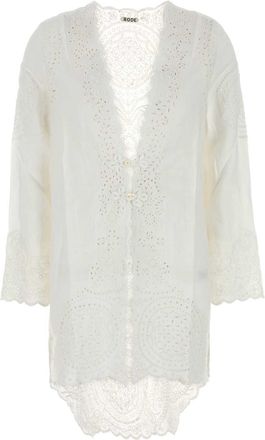 Bode White Linen Belvoir Blouse