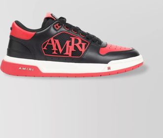 Amiri low top sneakers with round toe and perforated patch