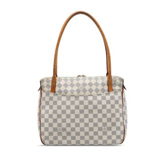 Louis Vuitton Pre-owned Womens Damier Azur Figheri Pm - Light Grey Textile - One Size