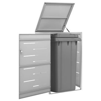 vidaXL Vidaxl - Cobertizo Para Un Contenedor Basura Acero 69x77,5x112,5 Cm