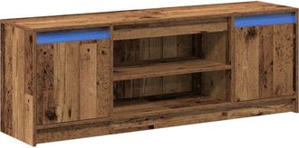 vidaXL Vidaxl - tv Cabinet with led - Old Wood, 139.5x34x50 cm, Made from Engineered Wood