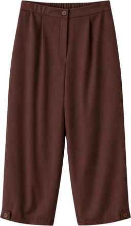 2-Biz Geknipte broek - Dames - Vrijetijds broeken - Bruin - L - Broeken