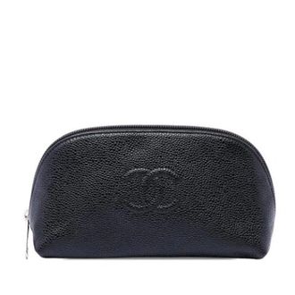 Chanel Pre-owned Leather chanel-bags - Dames - Pre-owned - Zwart - Maat: ONE Size Leer