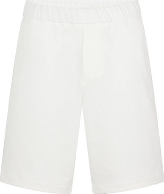 HUGO BOSS Mens Skar Chino Shorts with Elasticated Waistband in White - Size 28 (Waist)