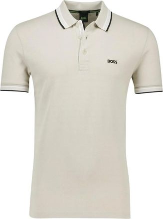 HUGO BOSS Tops, Heren, Beige, M, Katoen, Paddy Polo Shirt