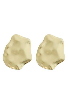Panacea Hammered Organic Earrings in Gold at Nordstrom