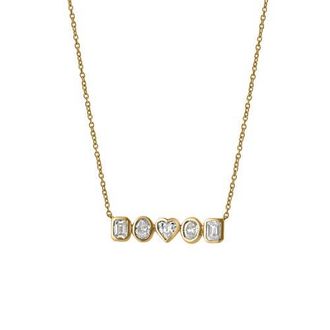 LuvMyJewelry Cassira 14K Gold Lab Grown Diamond Necklace - 0.75 Ct in 14K Yellow Gold at Nordstrom