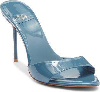 Jeffrey Campbell Ce-Soire Slide Sandal in Dusty Blue Patent at Nordstrom, Size 7.5