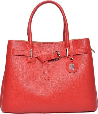 Anna Luchini Rood Rundleer Tas