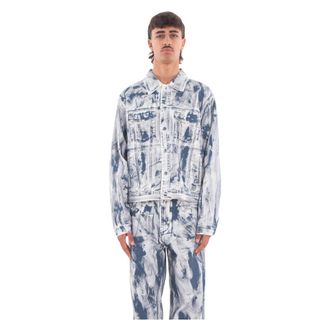 Arte Denim Jackets, male, Multicolor, Size: XL Paint Jacket