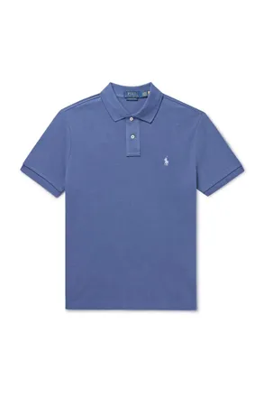 Polo Ralph Lauren Slim-Fit Logo-Embroidered Cotton-Piqué Polo Shirt