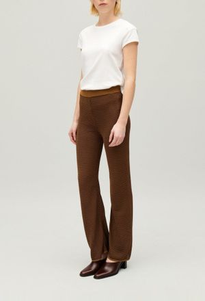 Claudie Pierlot Pantalon rayures marron
