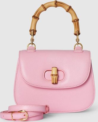 Gucci Bamboo 1947 Mini Bag, Pink, Leather