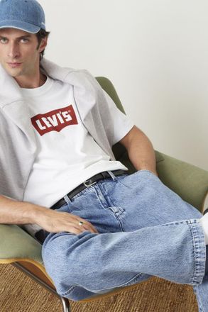 Levi's Camiseta Vintage Batwing Graphic - Hombre - L - Blanco / Vintage Chili Oil Batwing White+