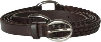 Orciani Stijlvolle Leren Riem - Dames - Riemen - Bruin - 80 CM - Accessoires