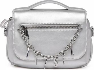 Diesel Logos Mini Messenger - Dames - Handtassen - Grijs - ONE Size - Tassen