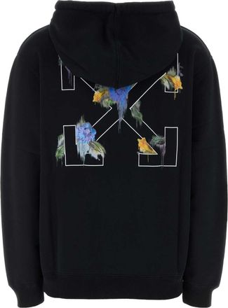 Off-white Womens Arrow Hoodie Black Cotton Hoodies