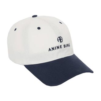 Anine Bing Ivory Stylish Jeremy Shirt - female - Anine Bing - Hats & Caps - Beige - ONE SIZE - Accessories