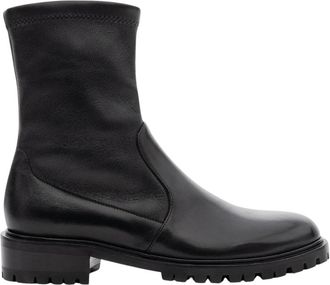 Parall&egrave;le Pargos Enkellaarsjes - Dames - Enkellaarsjes - Zwart - 39 1/2 EU - Leer - Schoenen