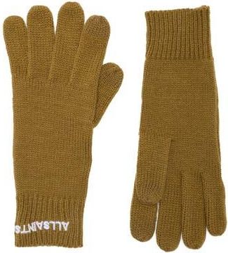 AllSaints Logo Gloves in Khaki at Nordstrom Rack