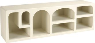 Macabane Mueble para la tele de 7 compartimentos, 160 x 40 cm, de madera pintad