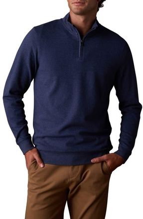 The Normal Brand Puremeso Weekend Quarter Zip Top in Indigo Blue at Nordstrom, Size X-Large
