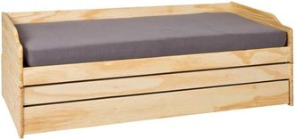 M&S Collection Inter Link Letto a scomparsa Letto con contenitore Letto a cassetti Letto trasformabile 3 letti 90 x 200 cm Legno massello 2 reti a doghe incluse