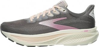 Brooks Womens Ghost 17 Sneaker In Poppy Seed/pink/bluewash