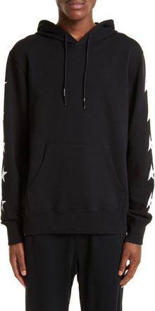 Golden Goose Mens Star Cotton Graphic Hoodie in Black/White at Nordstrom, Size Xx-Large