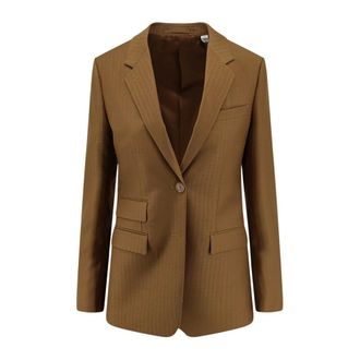 Burberry Blazers, female, Brown, Size: XS Blazer