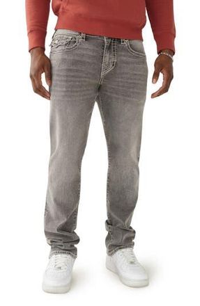 True Religion Ricky Big T Flap Straight Leg Jeans in Bounty Grey Wash at Nordstrom Rack, Size 38