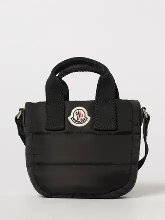 Moncler Tote piccola da bambino in nylon trapuntato e imbottito con logo