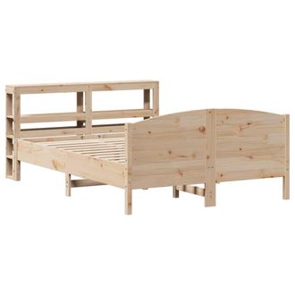 Berkfield Home Decorative Bed Frame without Mattress 160x200 cm Solid Wood Pine in Light Brown