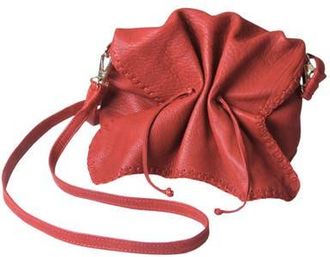 Carlos Falchi Medium Butterfly Lambskin Bag in Flame Red at Nordstrom