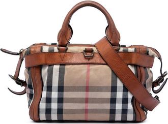 Burberry Pre-owned Burberry House Check Canvas Banford Bowling Bag ROSCROM215CRA