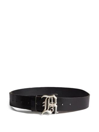 R13 Riem met logogesp - Zwart