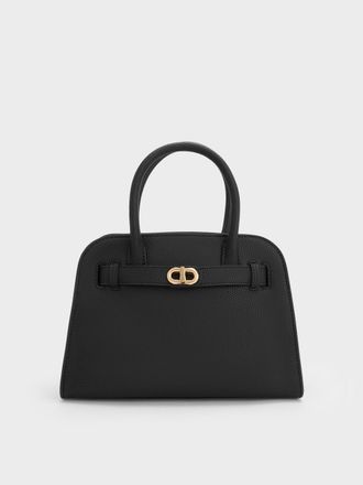 Charles & Keith Aubrielle Belted Tote Bag