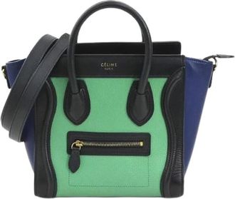 Celine Pre-owned Vintage Handtas - Dames - Vintage Handtas - Veelkleurig - ONE Size - Leer - Vintage