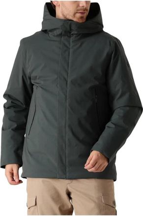 Elvine Stijlvolle Groene Parka Jas voor Mannen - Heren - Winterjassen - Groen - S - Polyester - Jassen