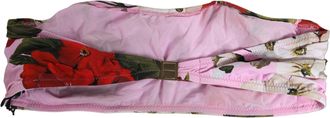 Dolce & Gabbana Floral Print Bandeau Bikini Top - Pink