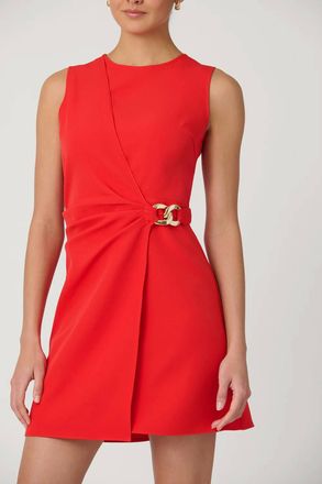Shoshanna Lily Sleeveless Mini Dress In Apple