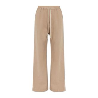 Rick Owens Sweatpants, female, Beige, Size: XS Wide-leg Sweatpants