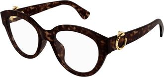 Cartier Ct 0567O 002 Optical Frame - Dames - Brillen - Bruin - 51 MM - Accessoires